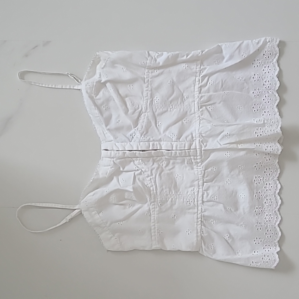 American eagle eyelet cotton top